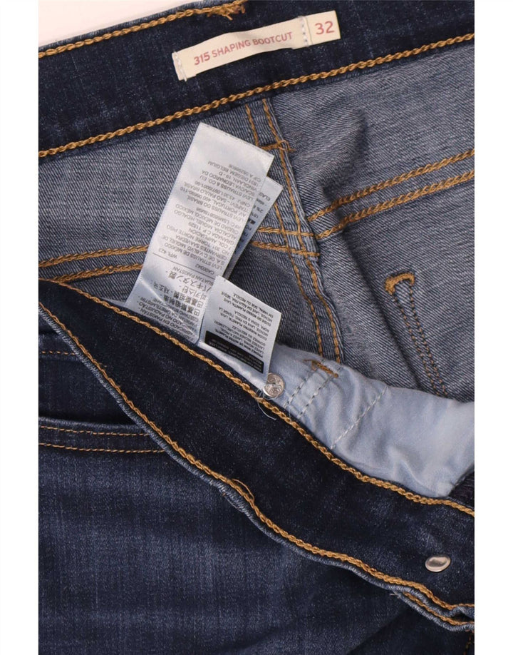 Calça jeans feminina Levi's 315 Shaping Bootcut W32 L32 azul marinho algodão