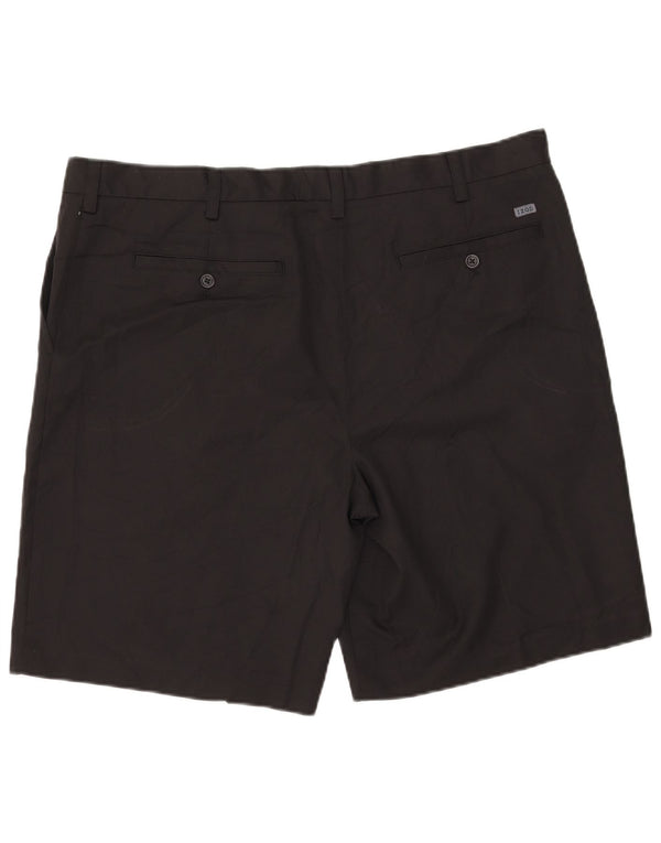IZOD Mens Chino Shorts W42 2XL Poliéster Preto