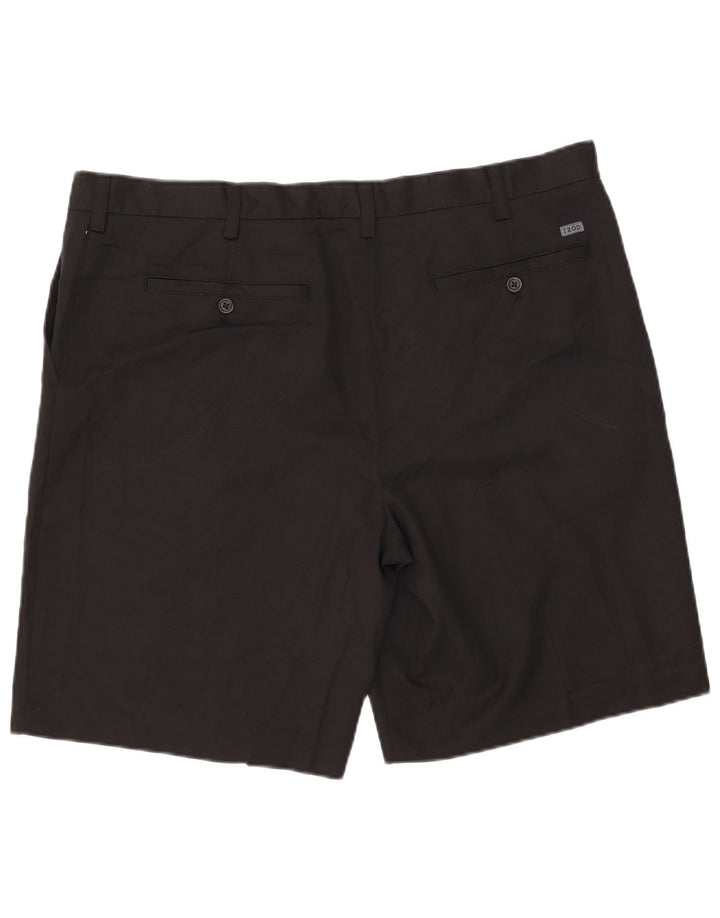 IZOD Mens Chino Shorts W42 2XL Poliéster Preto
