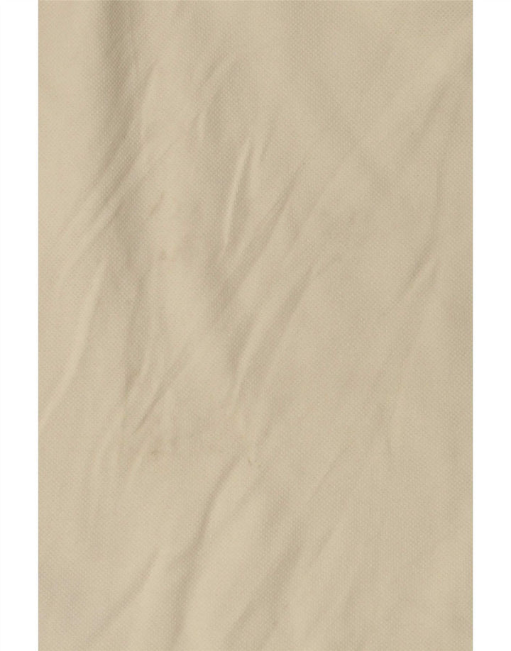 Camisa polo masculina de manga comprida Fred Perry pequena de algodão branco