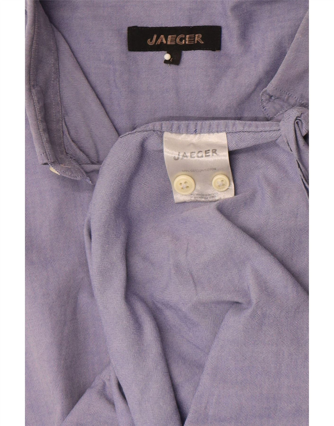Camisa masculina Jaeger grande algodão azul