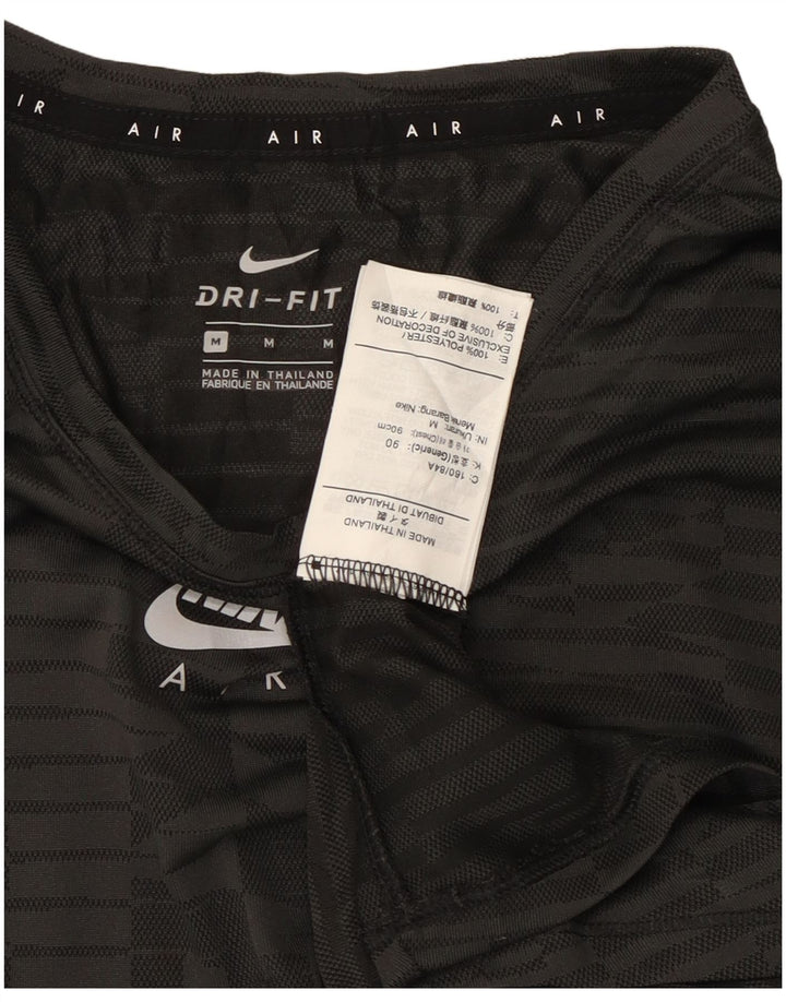 Camiseta Nike feminina gráfica Top UK 14 poliéster cinza médio