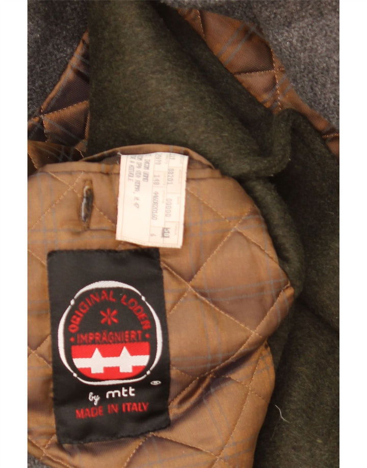 Sobretudo masculino vintage UK 42 XL lã cáqui