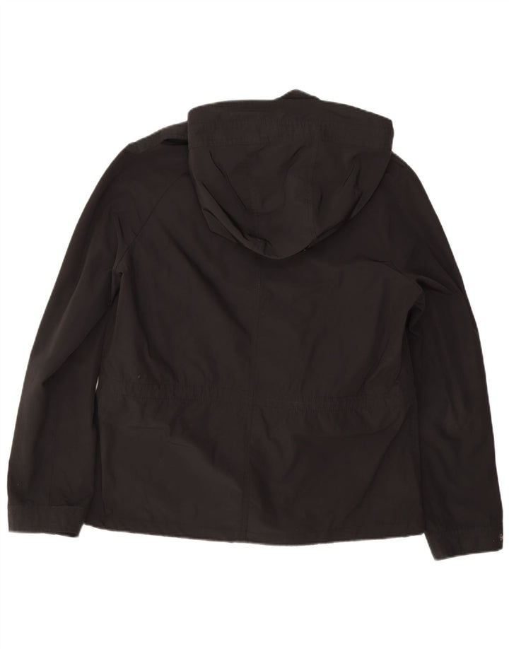 Jaqueta militar com capuz feminina Massimo Dutti UK 18 XL preta