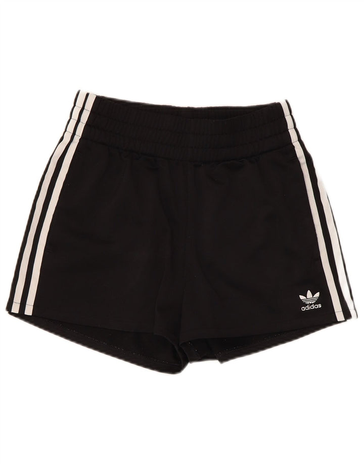Shorts esportivos femininos Adidas UK 6 XS preto poliéster