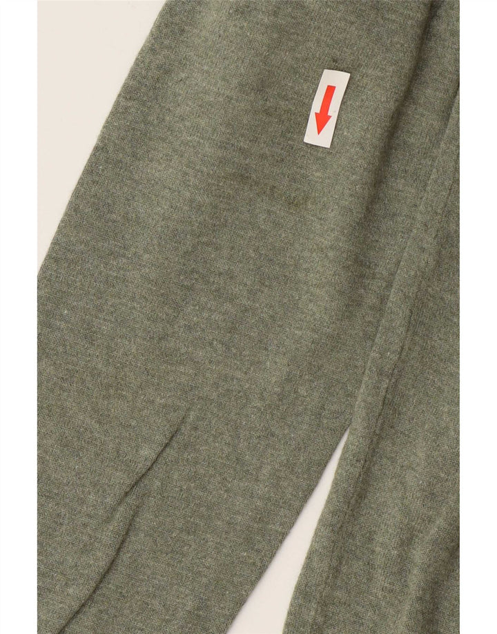 Suéter masculino Zara com decote em V grande verde