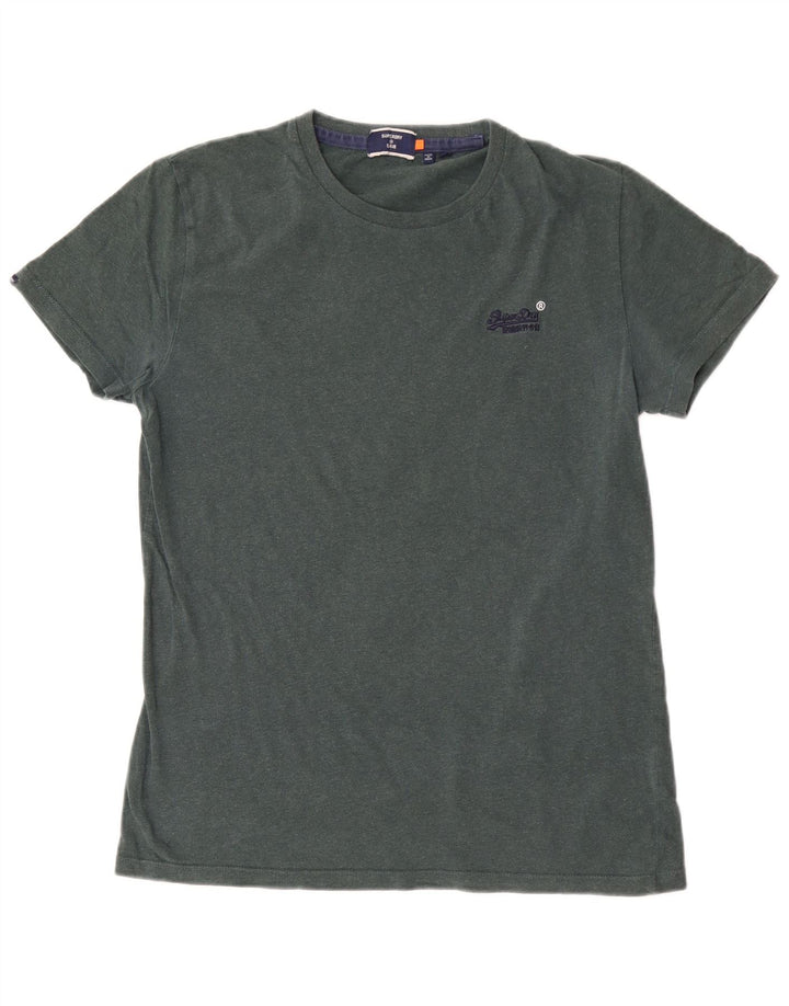 Camiseta masculina Superdry Top verde médio
