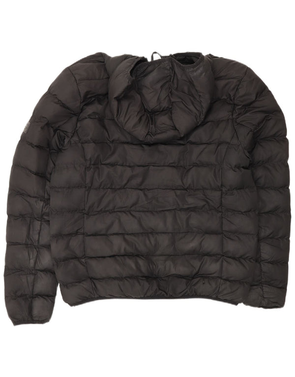 Jaqueta masculina acolchoada com capuz French Connection UK 40 grande preta
