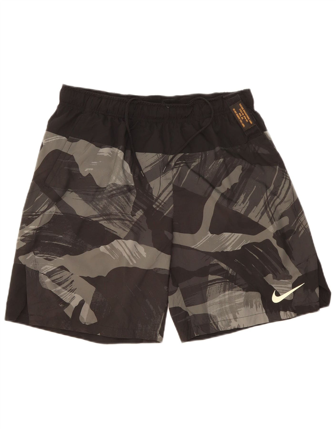 NIKE Masculino Dri Fit Sport Shorts Grande Preto Camuflado Poliéster