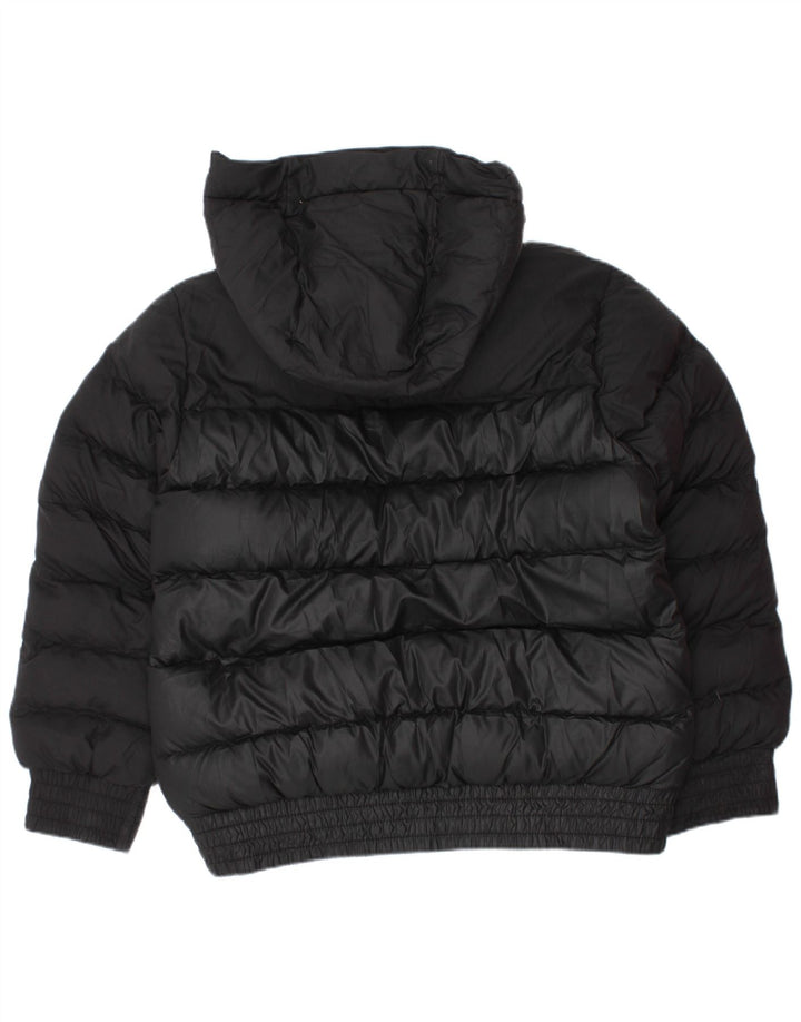 Jaqueta acolchoada com capuz para meninos NIKE 5-6 anos poliéster preto médio