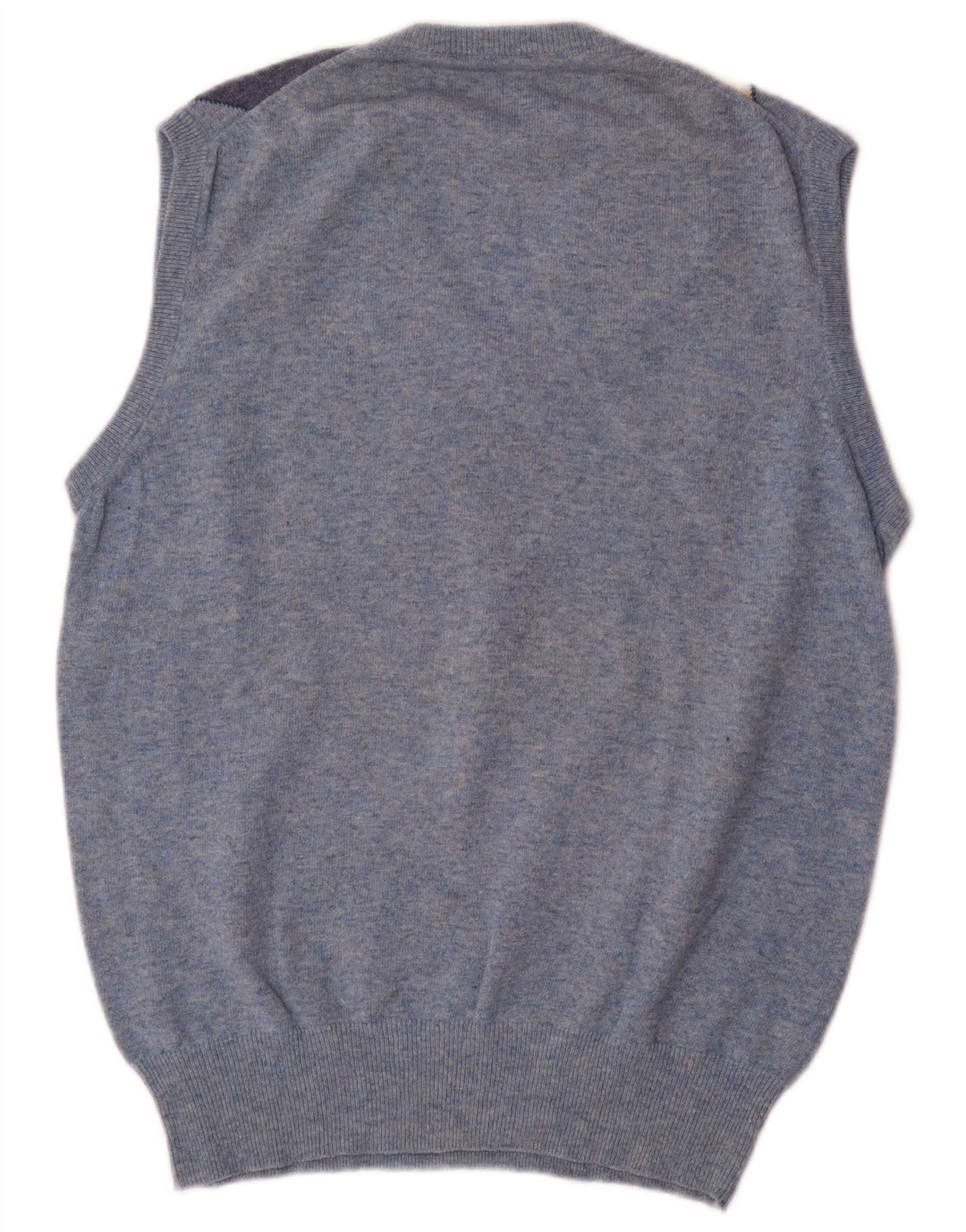 Regata masculina vintage com colete médio azul geométrico