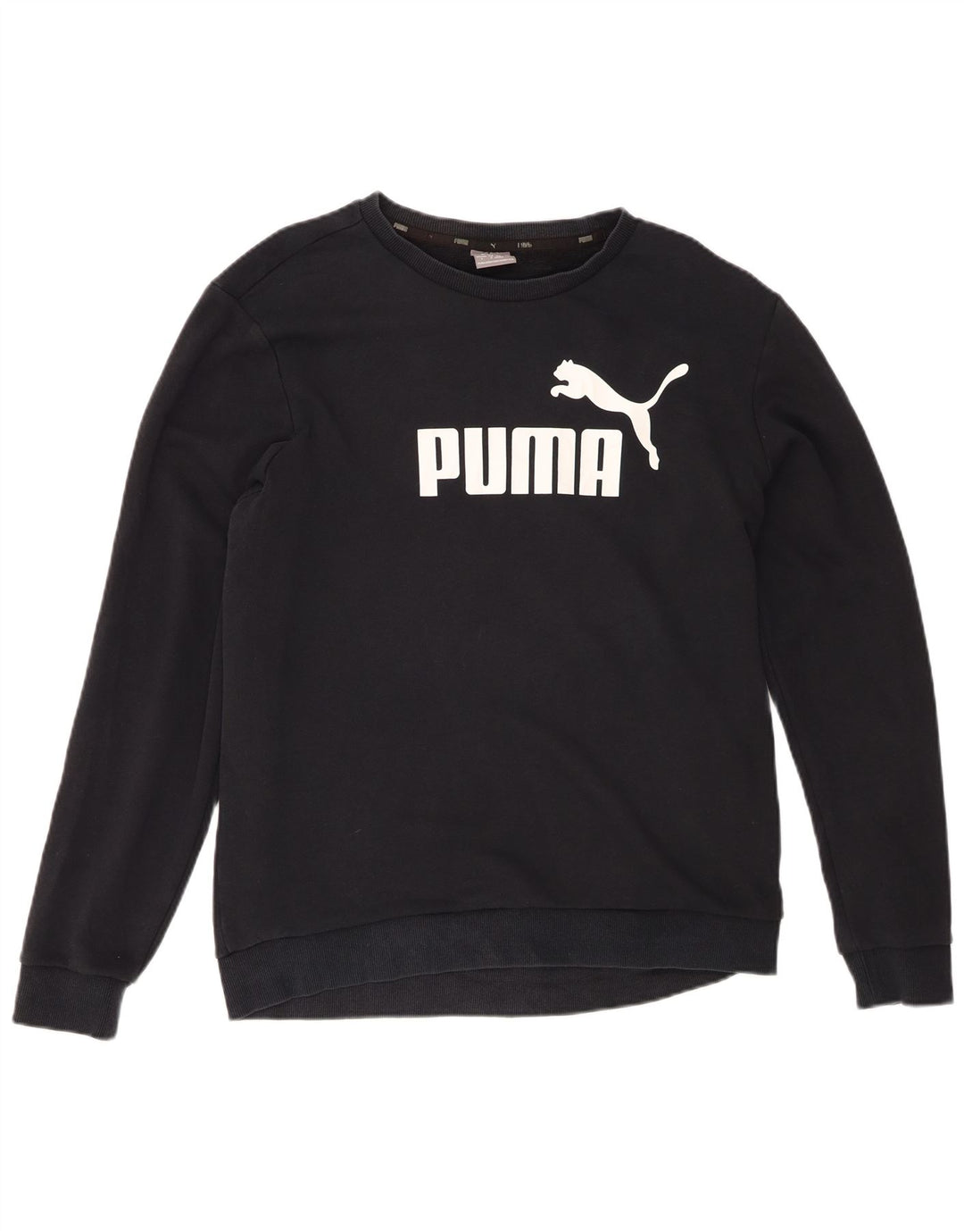 PUMA moletom gráfico masculino jumper grande algodão preto