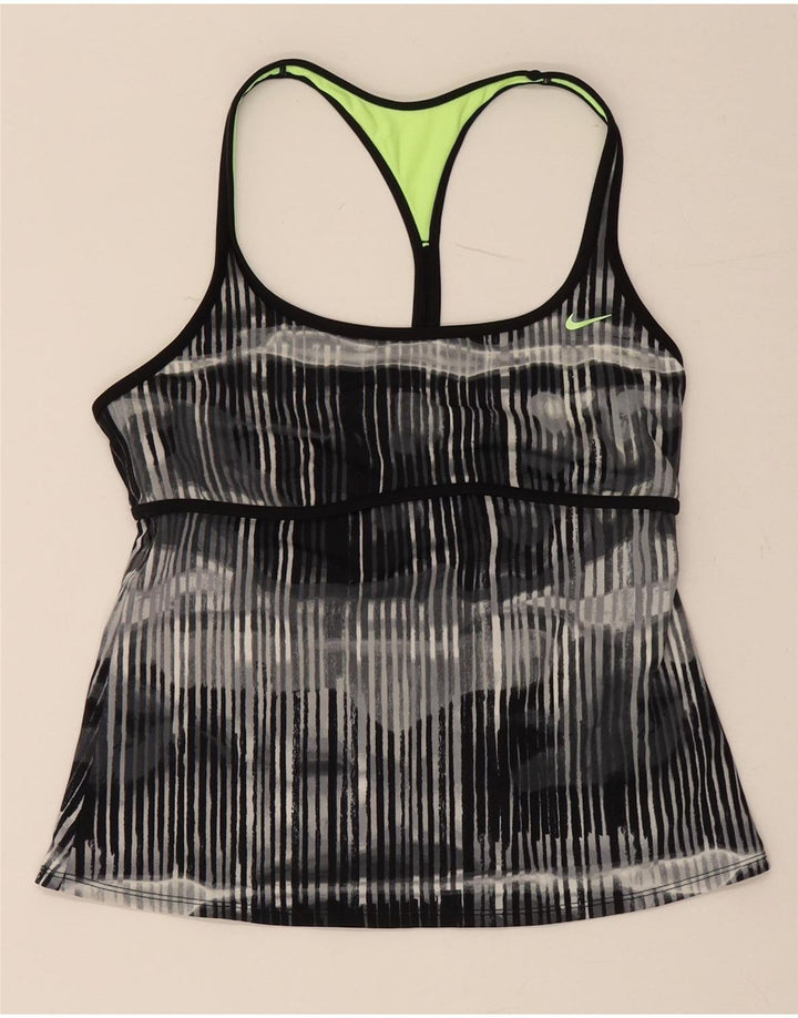 Colete feminino Nike UK 14 grande poliamida listrada preta