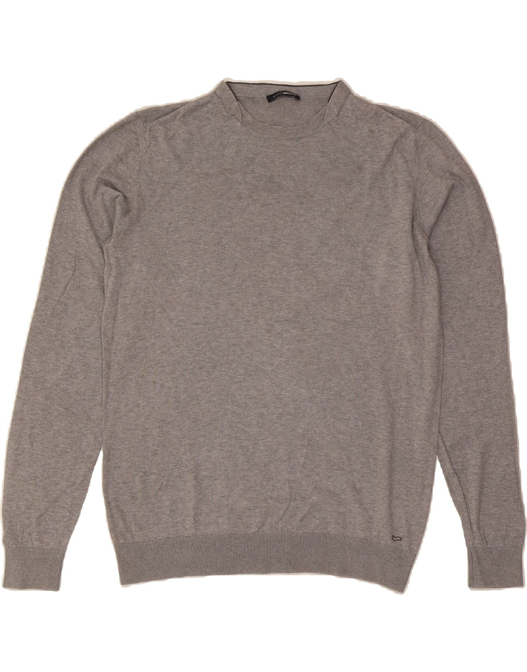 GAS Mens Crew Neck Jumper Sweater XL Grey Cotton Vintage Gas and Second-Hand Gas from Messina Hembry 