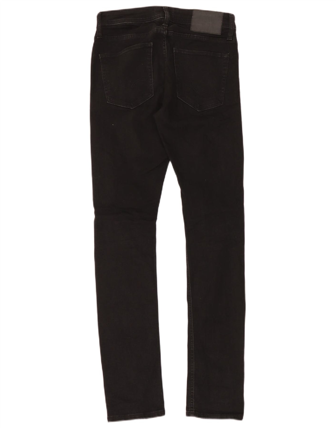 Jack & Jones Mens GLENN Distressed Slim Jeans W28 L32 Algodão Preto