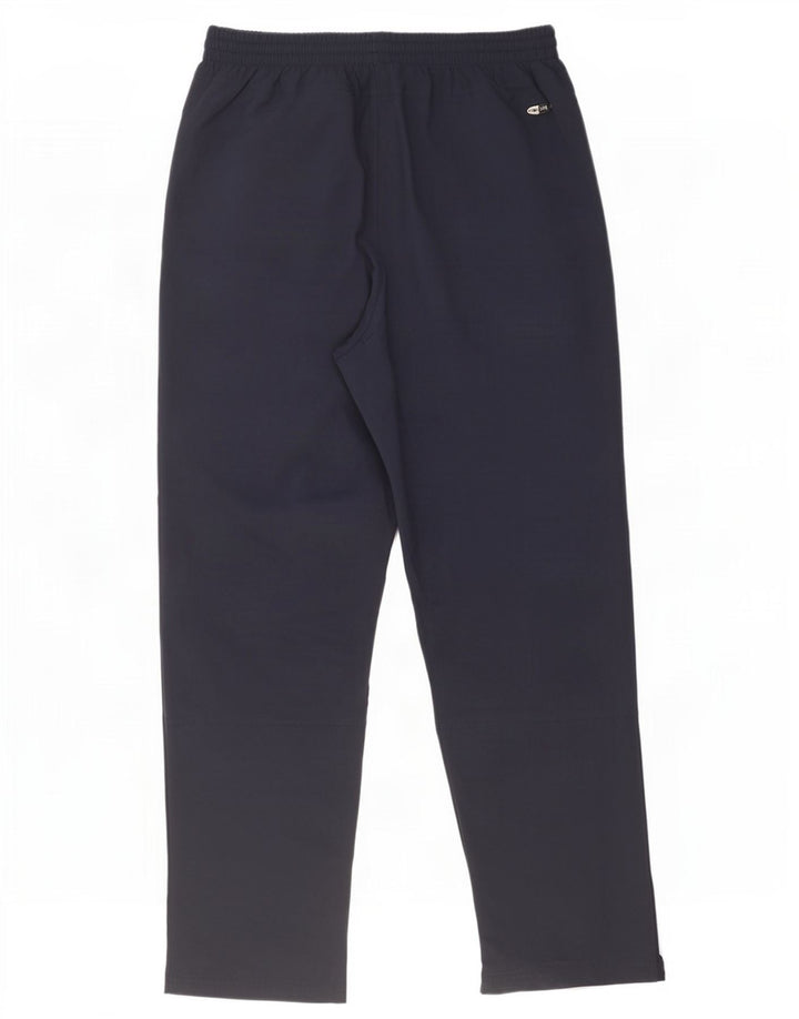 Calça de treino masculina Adidas Climalite grande poliéster azul marinho