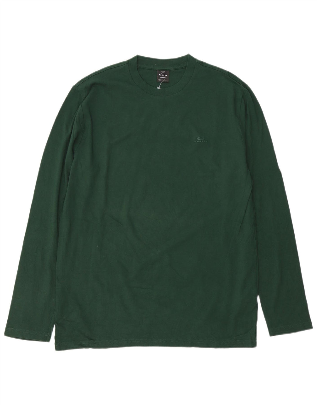 OAKLEY Mens Regular Fit Top Manga Longa Médio Algodão Verde