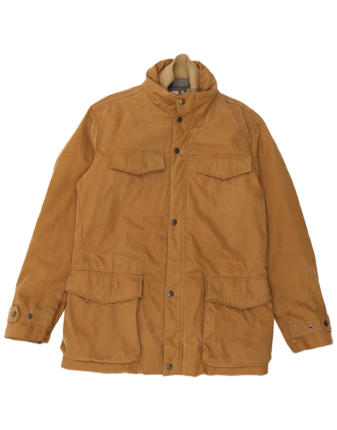 Jaqueta utilitária masculina TRUSSARDI IT 50 grande algodão bege