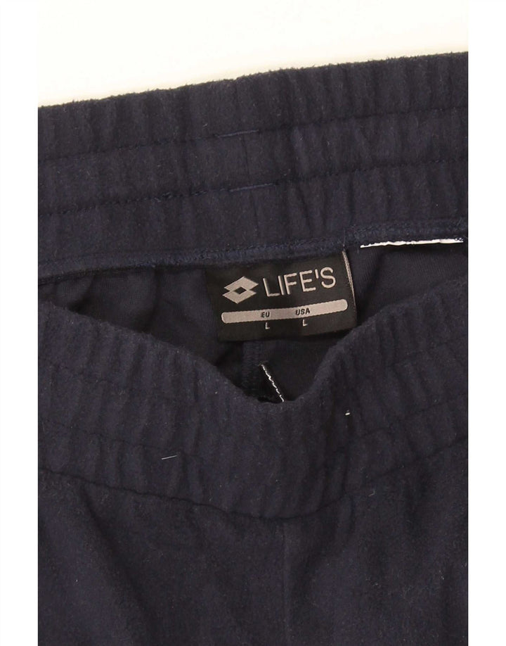 Calça de treino masculina Lotto Joggers grande azul marinho