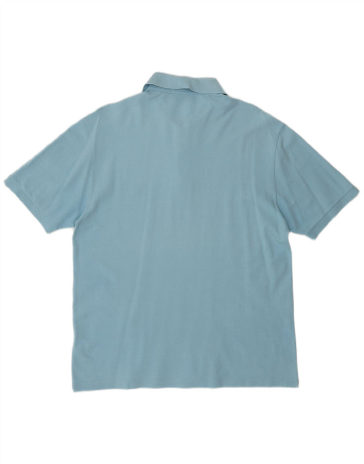Camisa polo masculina Fred Perry algodão azul médio