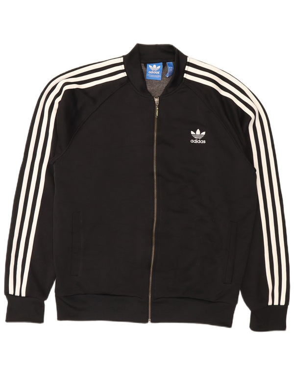 Adidas Mens Treino Top Jaqueta Grande Poliéster Preto