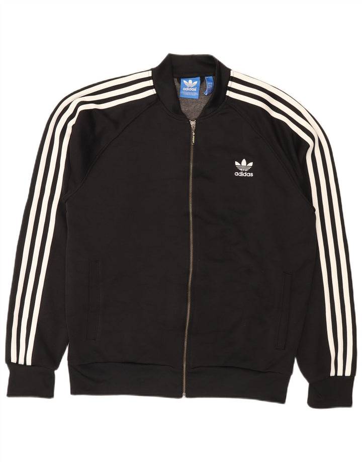 Adidas Mens Treino Top Jaqueta Grande Poliéster Preto