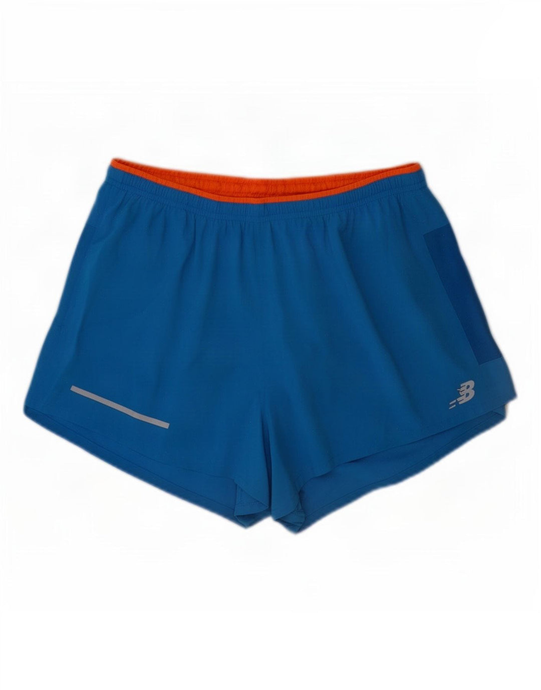 Shorts esportivos masculinos New Balance poliéster azul grande