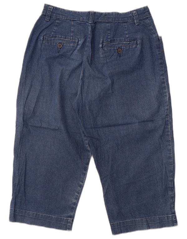 Lee Womens Petite Capri Jeans US 8 Médio W30 L18 Azul Algodão
