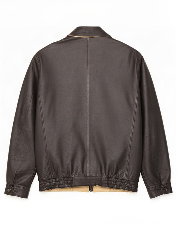 Jaqueta de couro masculina Vagrant IT 52 XL preta