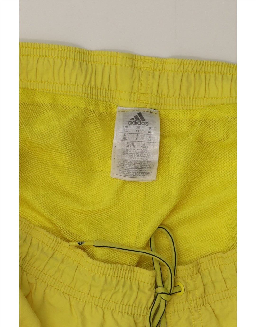 Calções de banho masculinos ADIDAS XL amarelo poliéster