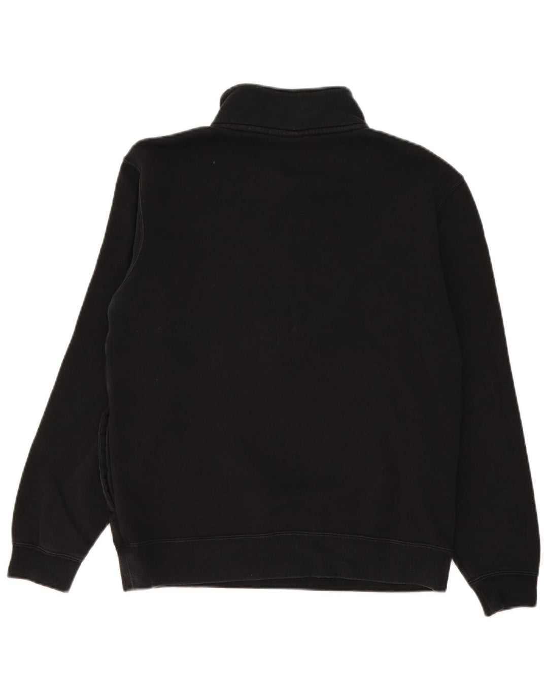 Moletom masculino Nike com zíper e gola alta de algodão preto médio