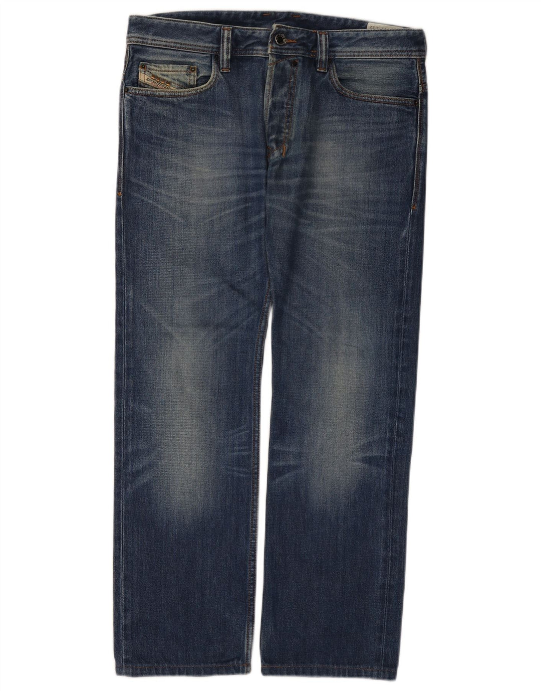 Diesel Masculino Safado Straight Jeans W31 L29 Azul Algodão