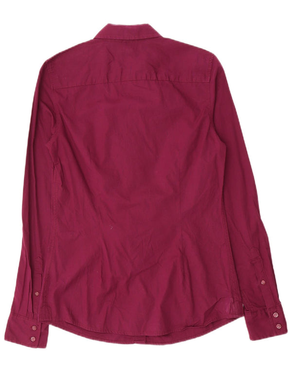 Camisa Tommy Hilfiger Mulher UK 6 XS Roxo Algodão