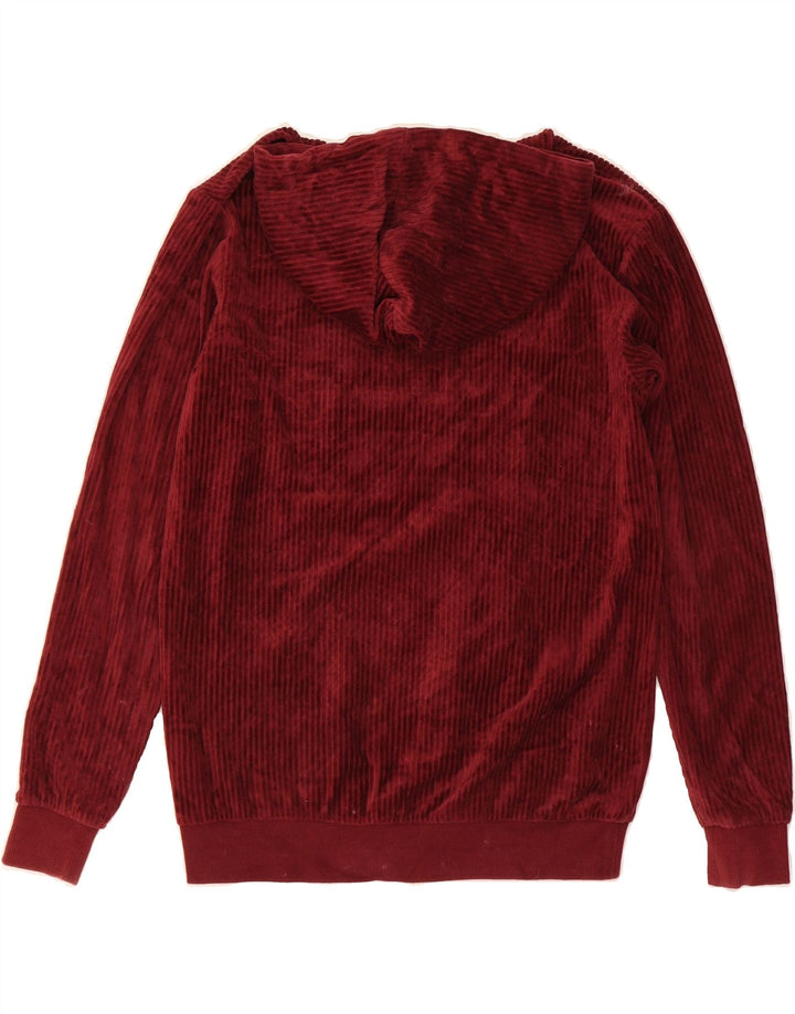 FILA Mens Hoodie Jumper XS Burgundy Viscose Vintage Fila and Second-Hand Fila from Messina Hembry 