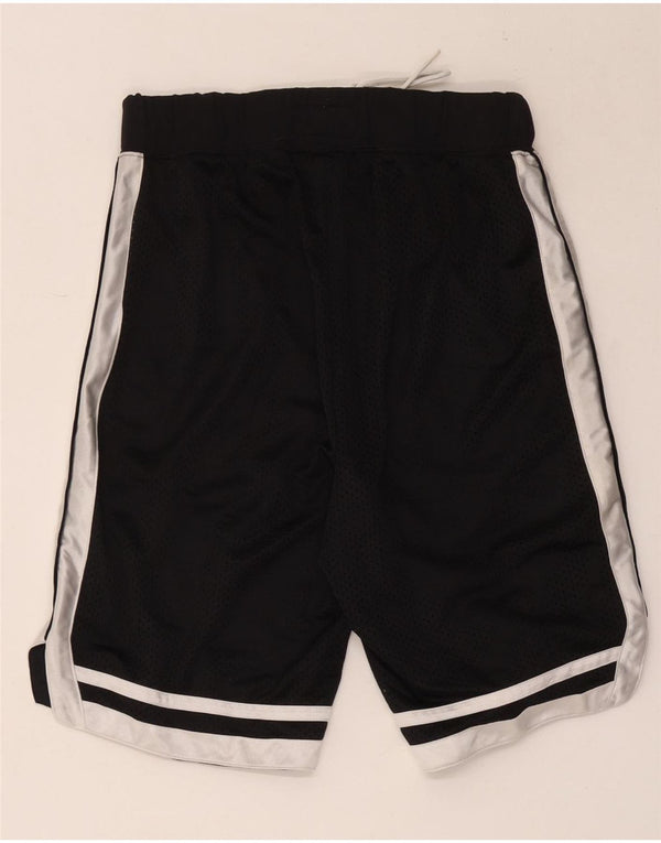 Shorts esportivos masculinos Champion pequeno poliéster colorblock preto