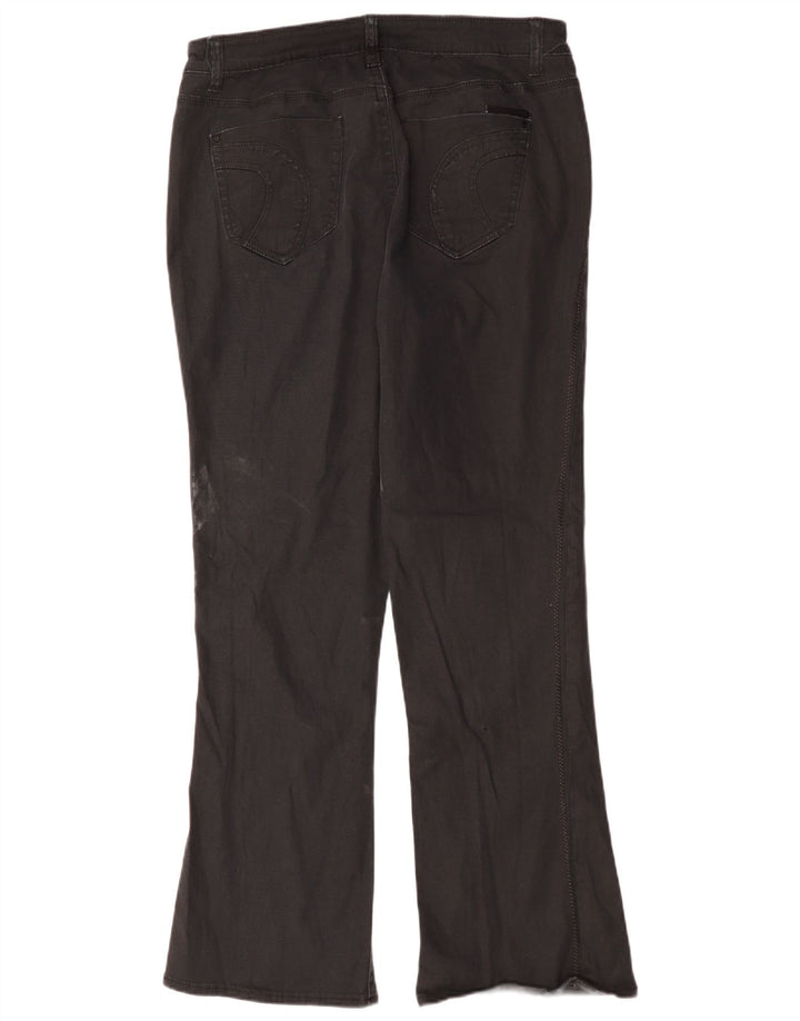 Calça jeans feminina Dkny Bootcut US 16 2XL W32 L31 algodão preto
