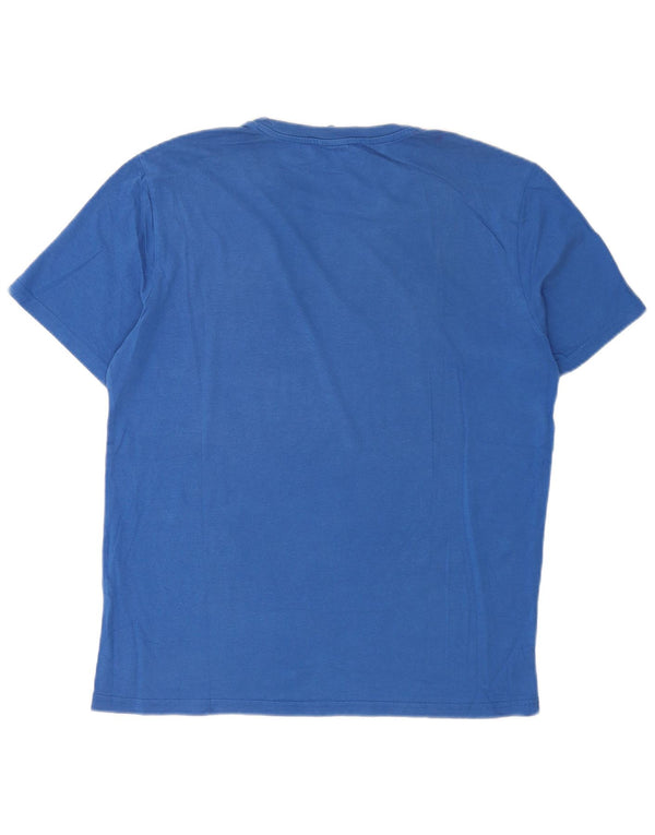 Camiseta masculina estampada Champion grande azul