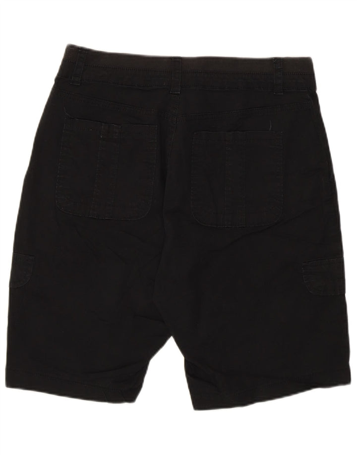 Shorts cargo feminino Lee com ajuste relaxado EUA 6 médio W28 algodão preto