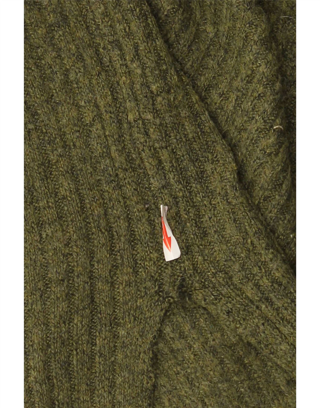 Suéter masculino Marks & Spencer com zíper e gola grande acrílico verde