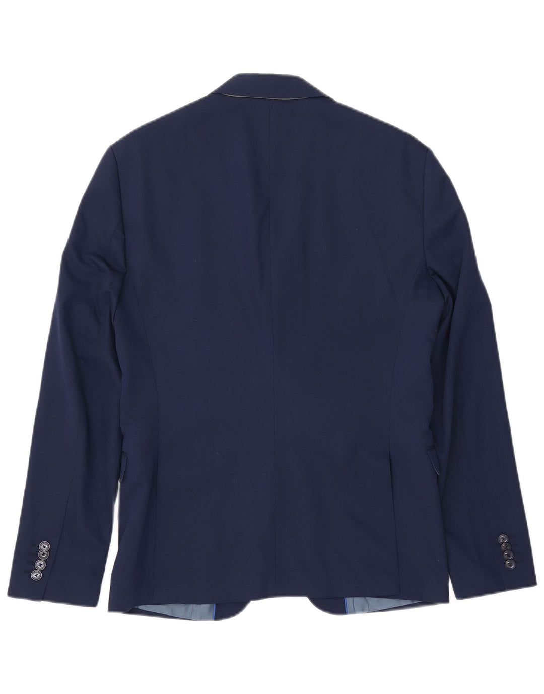 Jaqueta blazer masculina ZARA com 2 botões EU 50 médio azul marinho viscose