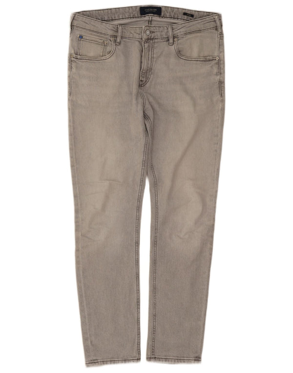 Scotch & Soda Mens Slim Jeans W34 L30 Algodão Cinza