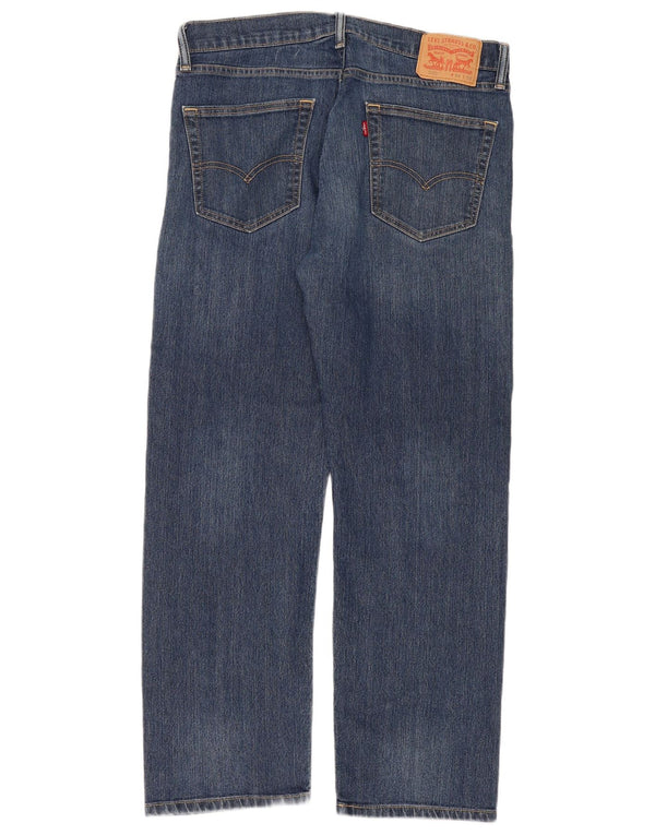 Levi's Masculino 505 Straight Jeans W34 L30 Azul Algodão