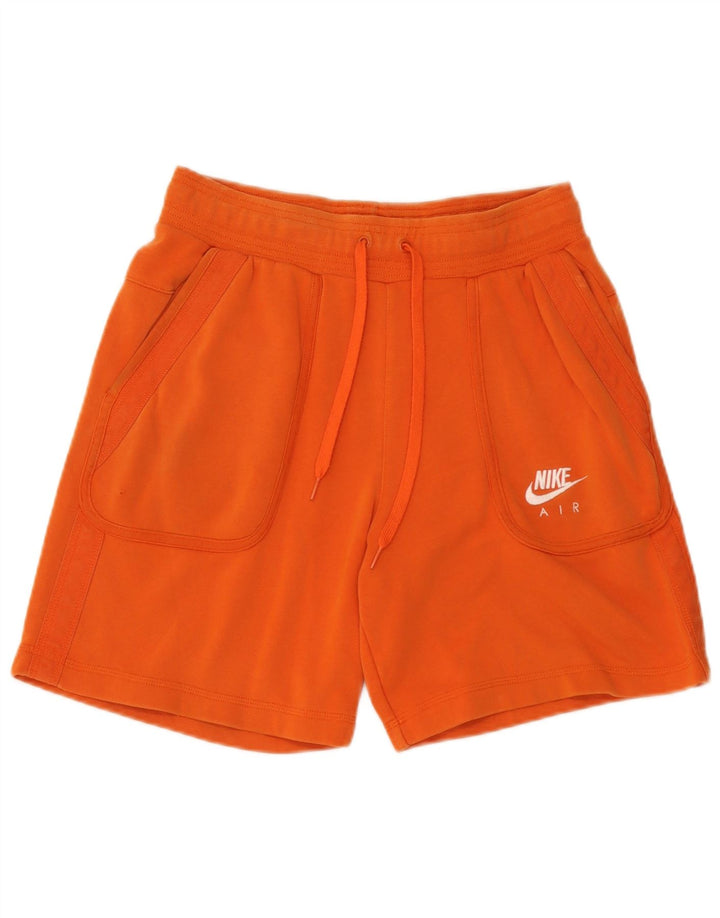 Shorts esportivos masculinos Nike médio laranja algodão