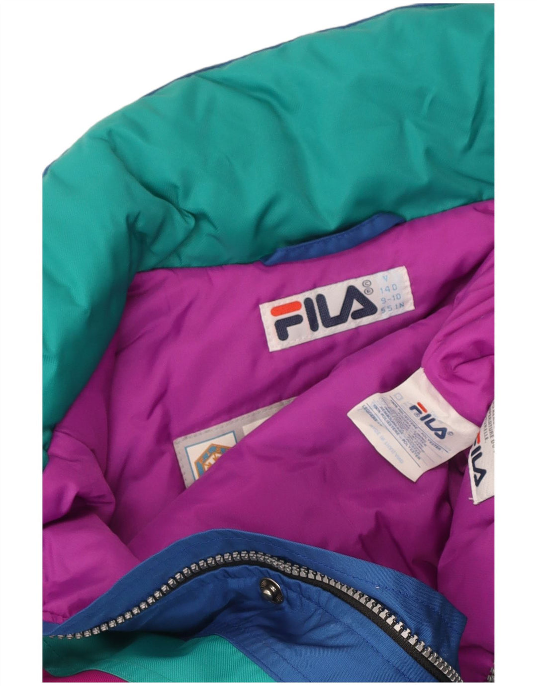 Macacão de esqui Fila Boys 9-10 anos azul colorblock poliéster
