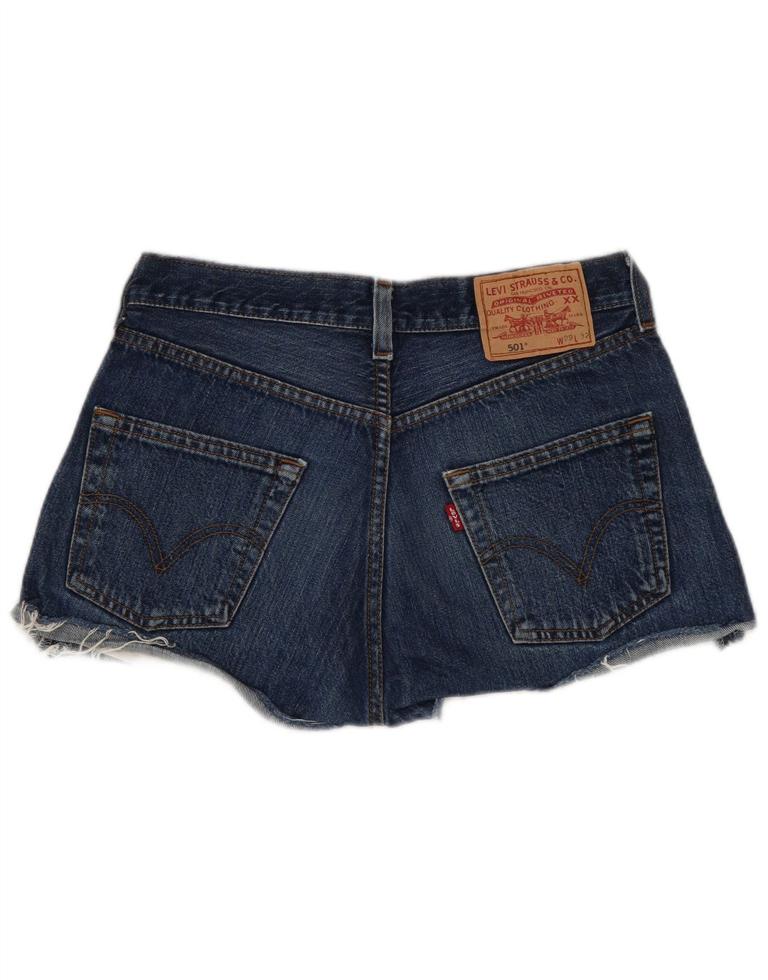Shorts jeans feminino Levi's 501 W29 azul médio