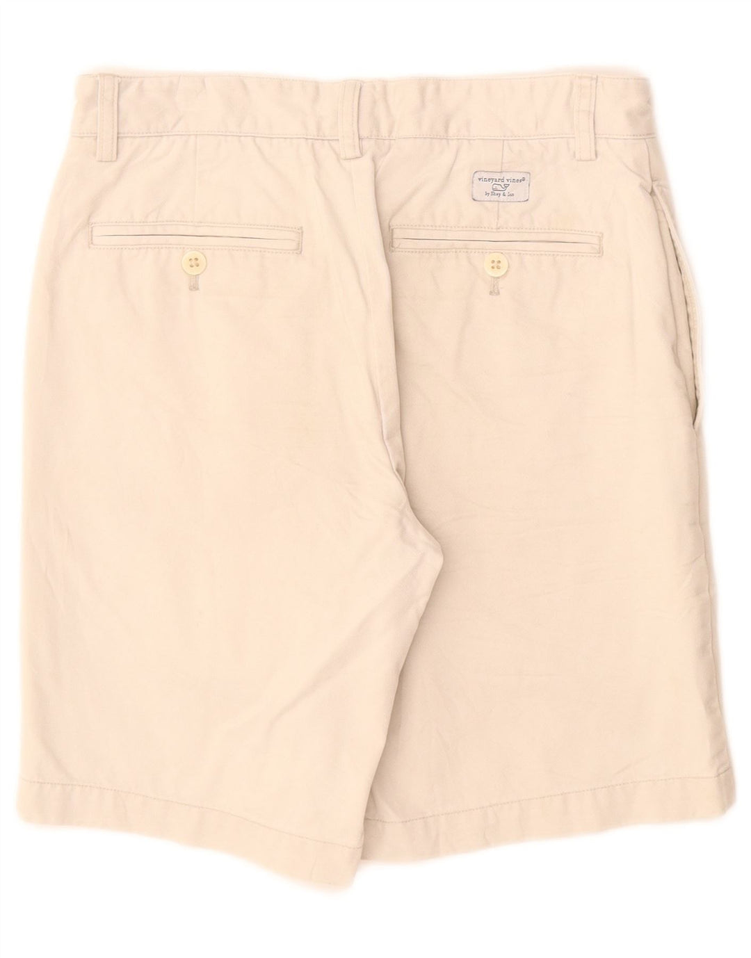 Vineyard Vines Mens Chino Shorts W28 Algodão Bege Médio