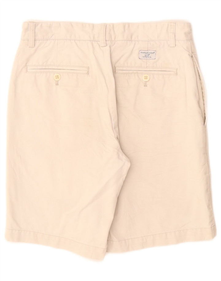 Vineyard Vines Mens Chino Shorts W28 Algodão Bege Médio