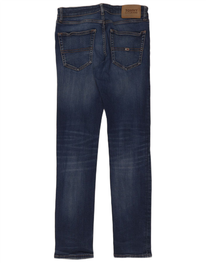Tommy Hilfiger Masculino Slim Jeans W30 L32 Azul Marinho