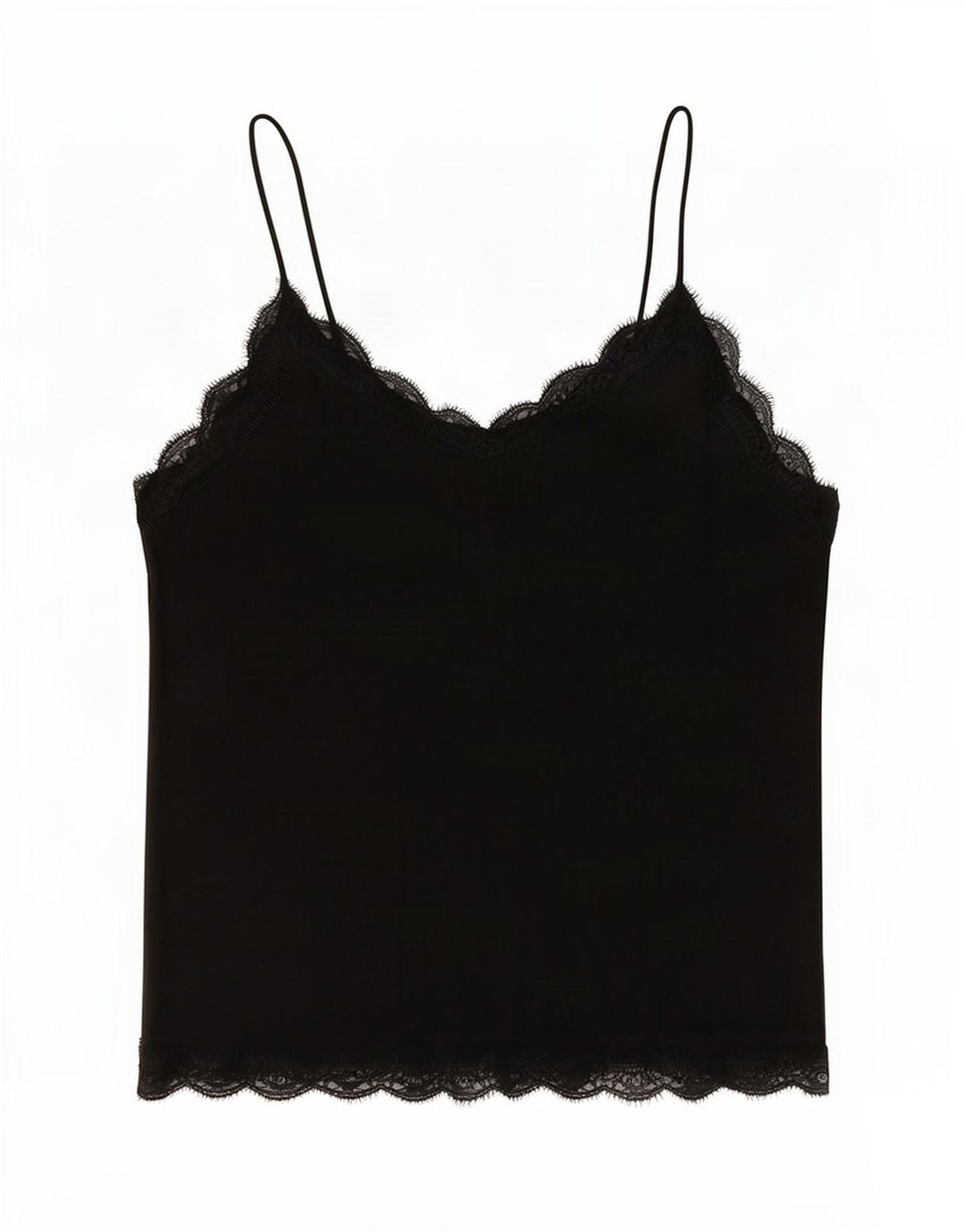 Zara Womens Crop Cami Top UK 16 Grande Poliéster Preto