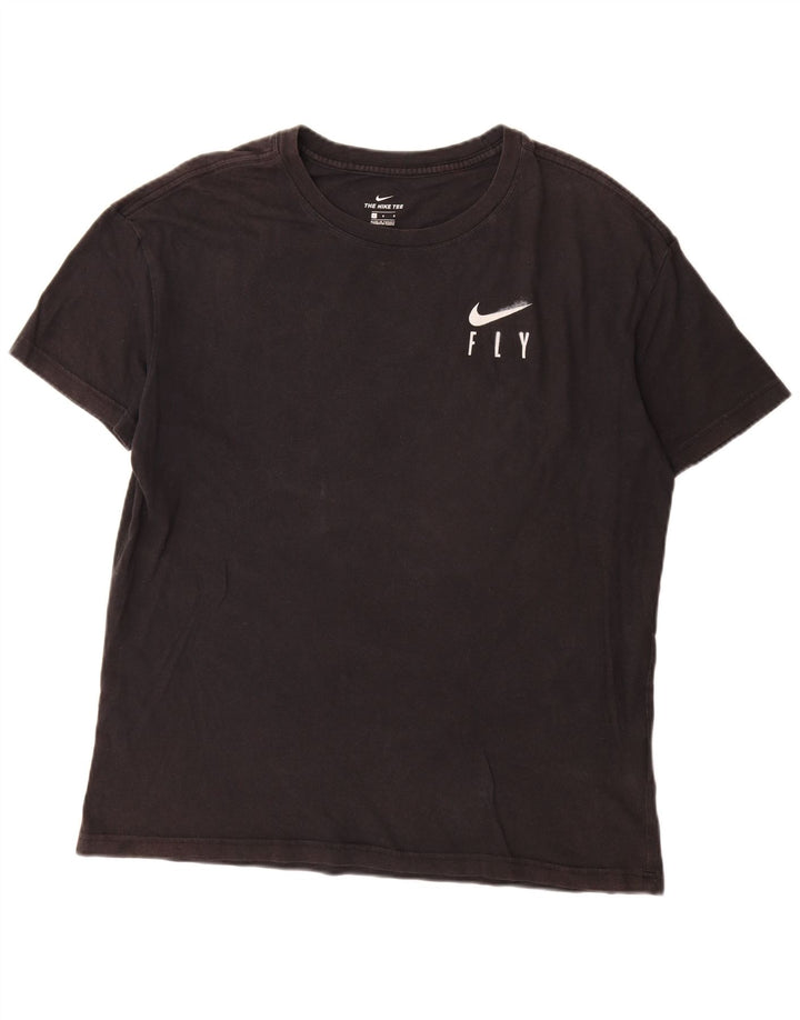 Camiseta gráfica masculina Nike grande algodão preto